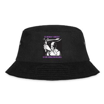 Ich bin nicht verrückt, bin verhaltensoriginell - Bucket Hat - Schwarz - Vorne - Lela (165cm)