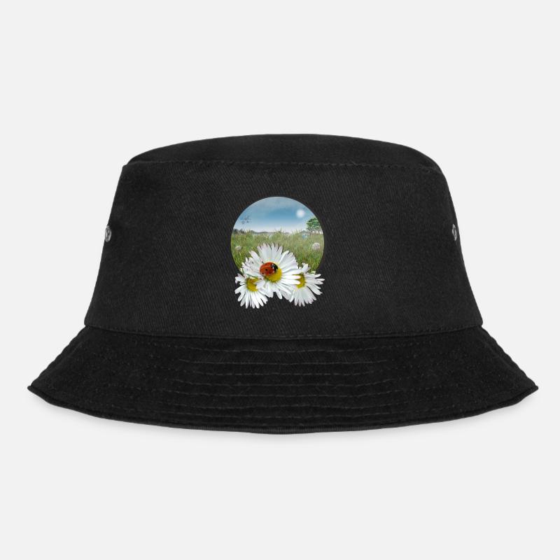Sommerwiese - Bucket Hat - Schwarz