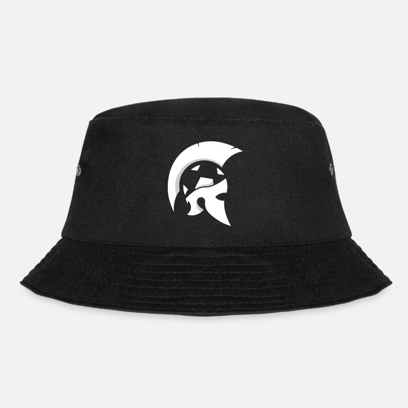 Sparta Helm Logo - Bucket Hat - Schwarz