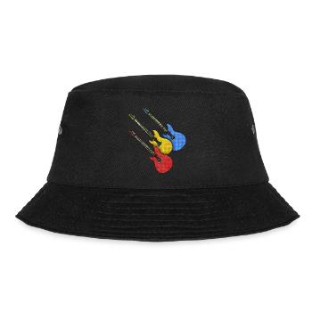 Gitarren - Bucket Hat - Schwarz - Vorne - Lela (165cm)