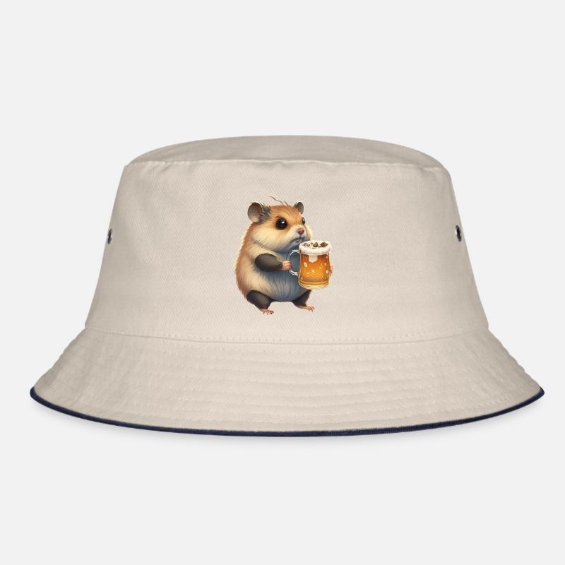 Little fat beer lover: Hamster Bucket Hat