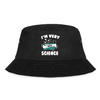 I m Very Into Science - Bucket Hat - Schwarz - Vorne - Lela (165cm)