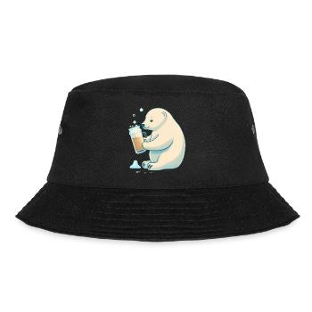Eisbär déguste une délicieuse bière - Bob - noir - Devant - Lela (165cm)