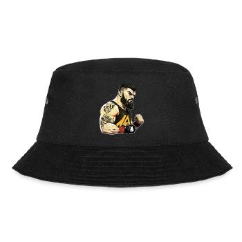 MMA - Bucket Hat - Schwarz - Vorne - Lela (165cm)