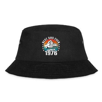Best dad in the world since 1976 Father's Day - Bucket Hat - black - Front - Lela (165cm)