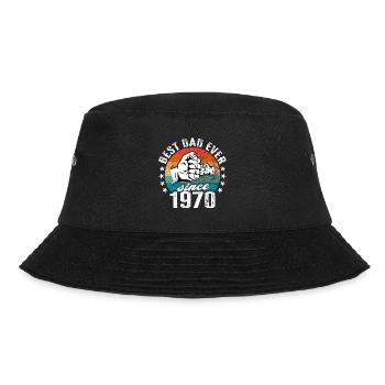 Best dad in the world since 1970 Father's Day - Bucket Hat - black - Front - Lela (165cm)