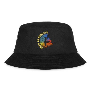 born to boulder - Bucket Hat - Schwarz - Vorne - Lela (165cm)