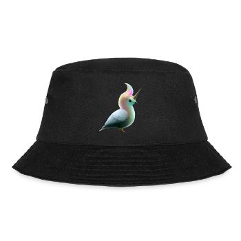 Unicorn Bird - Bucket Hat - black - Front - Lela (165cm)
