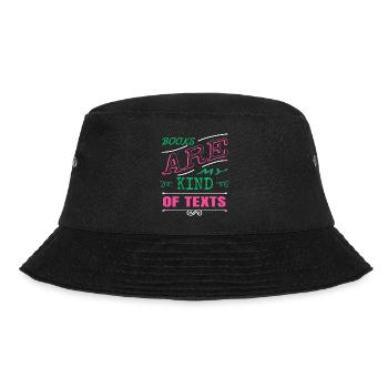 gift idea jokes a time book quotes books and cats - Bucket Hat - black - Front - Lela (165cm)