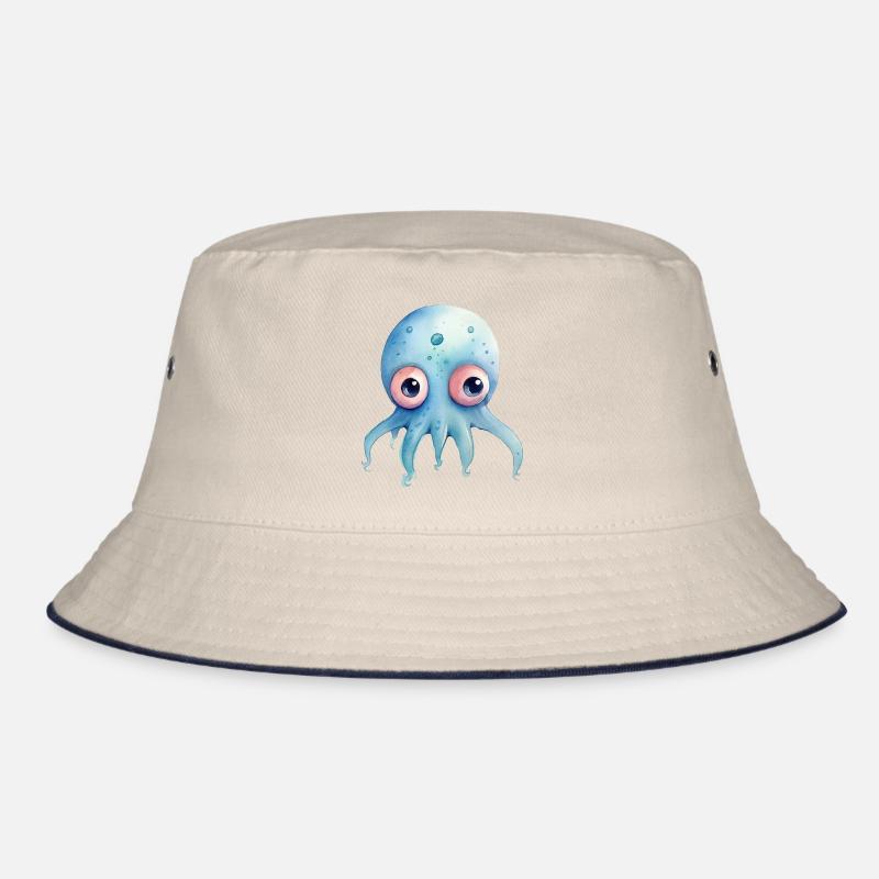 Octopus Watercolors Bucket Hat