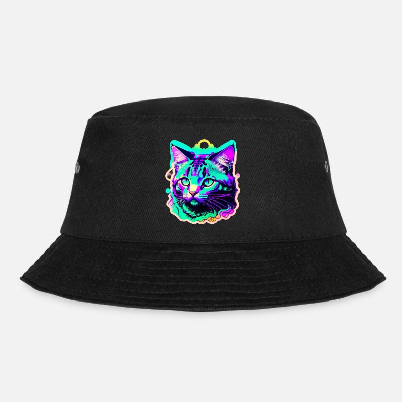 chat coloré - Bob - noir