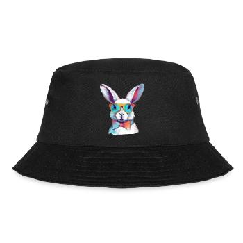 Lewis the spectacled rabbit - Bucket Hat - black - Front - Lela (165cm)