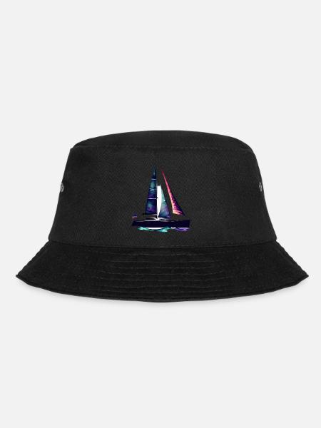 Segelboot Segler Segelsport Segelschiff Segeln - Bucket Hat - Schwarz