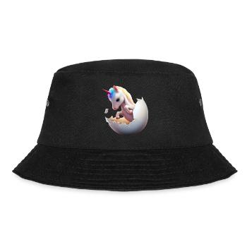 Unicorn from the egg - Bucket Hat - black - Front - Lela (165cm)