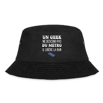 un geek ne descend pas du métro - Bob - noir - Devant - Lela (165cm)