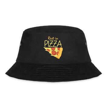Rest in Pizza - Bucket Hat - Schwarz - Vorne - Lela (165cm)