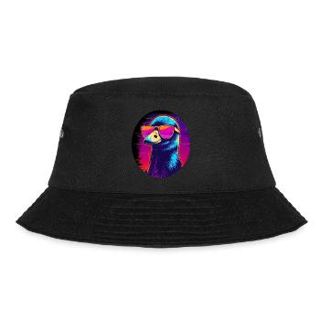 Synthwave oiseau avec lunettes - Bob - noir - Devant - Lela (165cm)