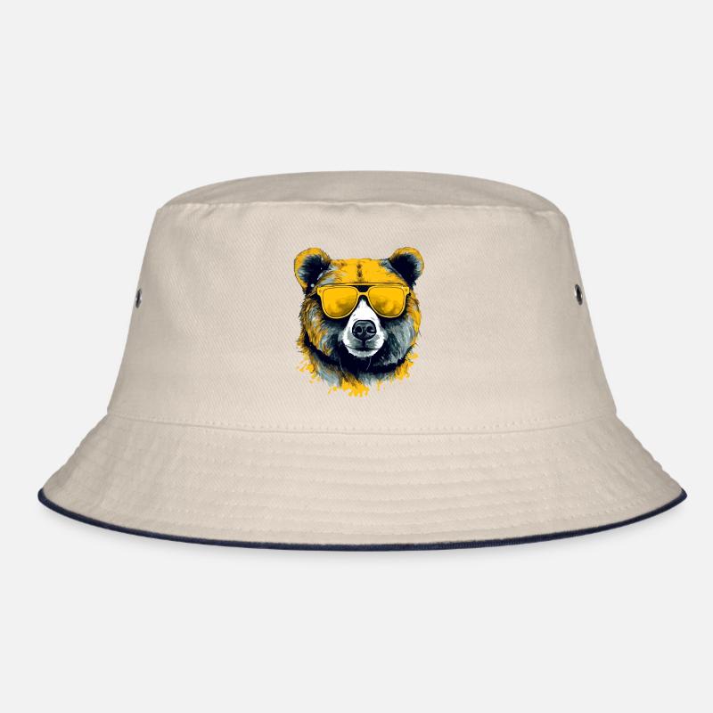 Arkor the spectacled bear Bucket Hat