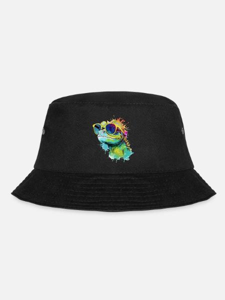 Doko die Eidechse - Bucket Hat - Schwarz