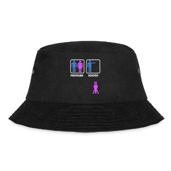 Problem solved | funny sayings, sarcasm - Bucket Hat - black - Front - Lela (165cm)