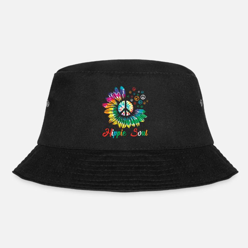 Paix de tournesol d’âme hippie - Bob - noir