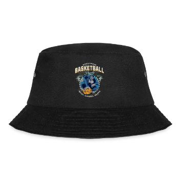 Basketball Gorille Basketteur Vintage Rétro - Bob - noir - Devant - Lela (165cm)