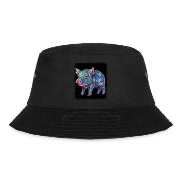 Flower Power Hippy Green Hippie Festival - Bucket Hat - black - Front - Lela (165cm)