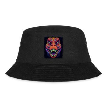 cute dinosaur costume t - Bucket Hat - Schwarz - Vorne - Lela (165cm)