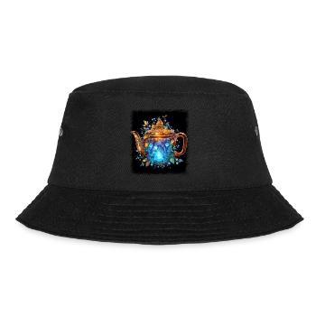 fun humor peace sign 1960s global peace funny - Bucket Hat - Schwarz - Vorne - Lela (165cm)