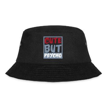 Cute but Psycho | Colors changeable - Bucket Hat - black - Front - Lela (165cm)