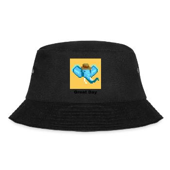 Great Day Elephant - Bucket Hat - black - Front - Lela (165cm)