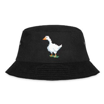 A pixelated duck - Bucket Hat - black - Front - Lela (165cm)