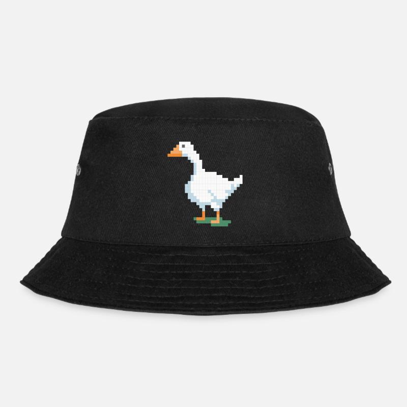 Un canard pixélisé - Bob - noir