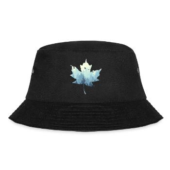 Blattlandschaft - Bucket Hat - Schwarz - Vorne - Lela (165cm)