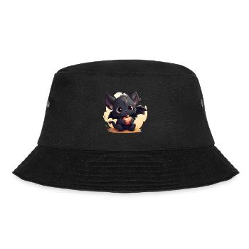 Niedliche Fruchtfledermaus - Bucket Hat - Schwarz - Vorne - Lela (165cm)