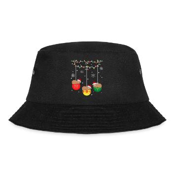 Christmas sloth - Bucket Hat - black - Front - Lela (165cm)