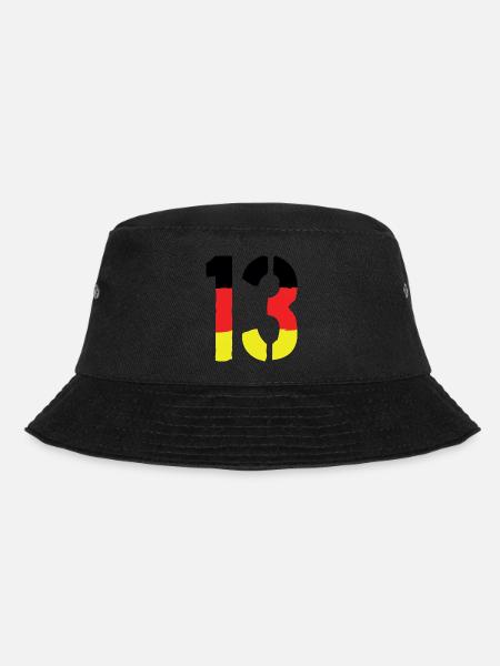 13 Zahl symbol Germany - Bucket Hat - Schwarz