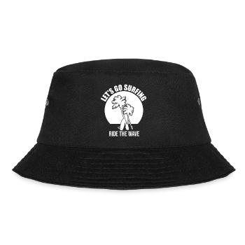 Surfing Surfboard Surfer Wassersport - Bucket Hat - Schwarz - Vorne - Lela (165cm)