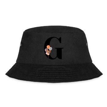 Buchstabe g Geburtstagsballon - Bucket Hat - Schwarz - Vorne - Lela (165cm)