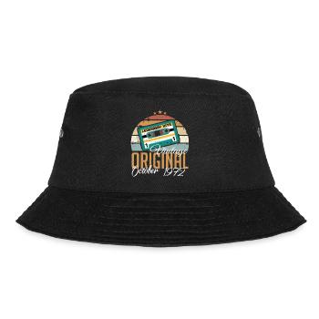 October 1972 Birthday present 1972 October - Bucket Hat - black - Front - Lela (165cm)