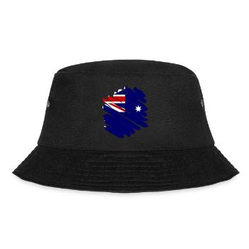 Australia Flag Down Under Australian Flag - Bucket Hat - black - Front - Lela (165cm)