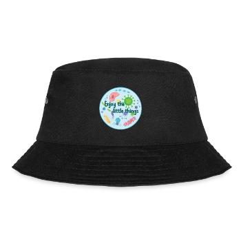 Enjoy The Little Things - Funny Microbiology - Bucket Hat - black - Front - Lela (165cm)