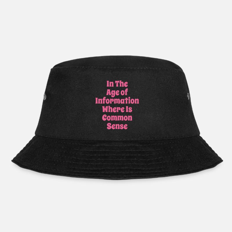 CommonSensePink - Bucket Hat - black