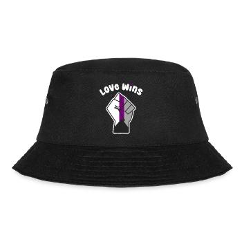 Love Wins Demisexual Pride for Equality - Bucket Hat - black - Front - Lela (165cm)