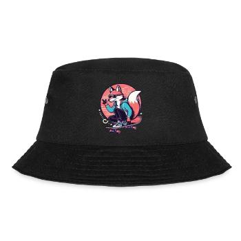 Skater-Fuchs - Bucket Hat - Schwarz - Vorne - Lela (165cm)