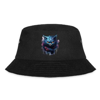Grinning Cat - Bucket Hat - Schwarz - Vorne - Lela (165cm)