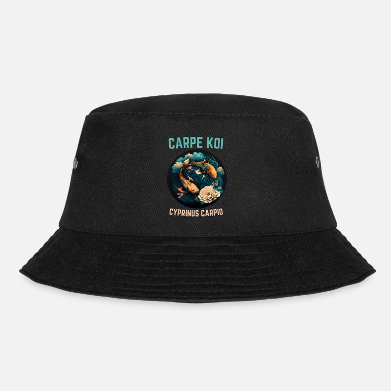 Koi Carp - Bucket Hat - black