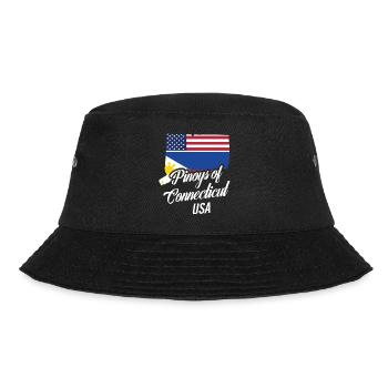 Filipinos of Connecticut Design for Proud Fil-Ams - Bucket Hat - black - Front - Lela (165cm)