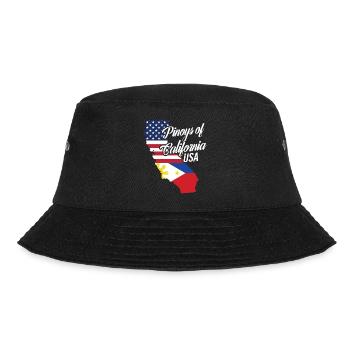 Filipinos of California Design for Proud Fil-Ams - Bucket Hat - black - Front - Lela (165cm)
