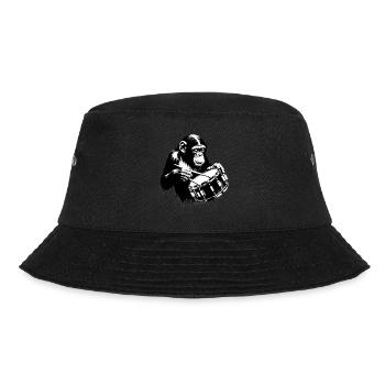 Snare Drum | Monkey Orchestra Street Art Banksy - Bucket Hat - black - Front - Lela (165cm)